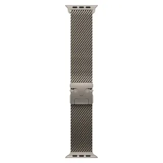Bracelet APPLE 49 mm - Medium Milanais en titane nature