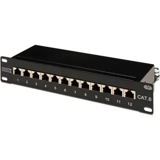 Accessoire rack CONECTICPLUS Panneau de brassage RJ45 12 Ports 10' 1U