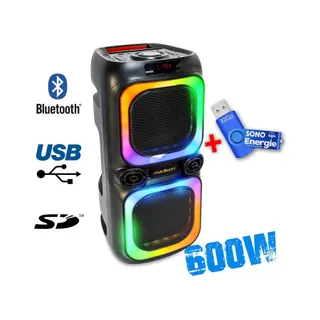 Enceinte nomade MADISON MAD-NASH60,2x 8"/20cm - 600W
