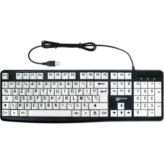 Clavier sans fil GEEMARC Confort Visuel blanc