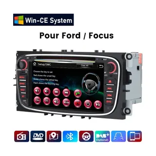 Autoradio connecté JUNSUN DVD pour Ford Mondeo Focus S-MAX Galaxy