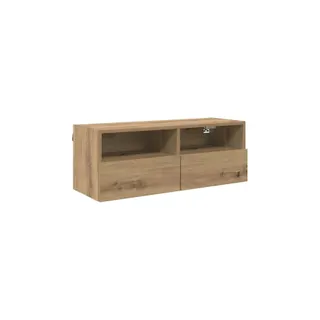 Meuble TV HELLOSHOP26 Meuble TV mural suspendu moderne rangeme
