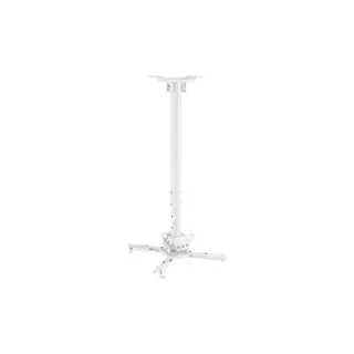 Support vidéoprojecteur KIMEX plafond, hauteur 60-90 cm, blanc