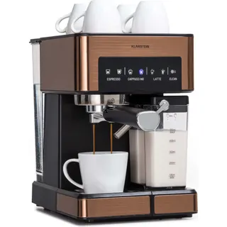 Machine à expresso KLARSTEIN Arabica Comfort 1350W 20 Bar 1,8l Marron