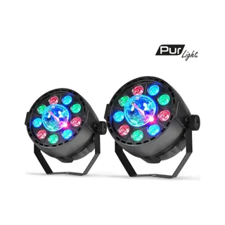 Jeu de lumières PUR LIGHT 2Jeux lumi-Proj PAR MINI+Dôme ASTRO LED