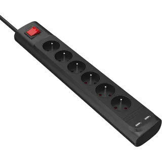 Rallonge parafoudre MONSTERCABLE Parasurtenseur 6 prises + 2 USB-A