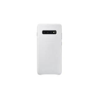 Coque SAMSUNG S10+ Cuir blanc