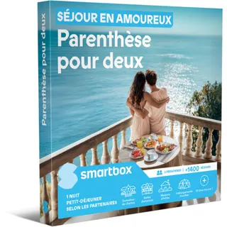Coffret cadeau SMARTBOX Séjour en amoureux - Parenthèse pour deu