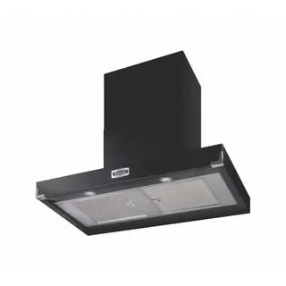Hotte décorative murale FALCON HOTTE PKR Contemporaine 90 CM NOIR CHROM
