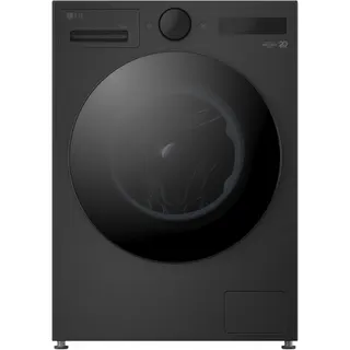 Lave linge hublot LG F14X76BSTA - 11 kg - 1400 tr/min - Classe A - Moteur direct drive - Autodosage - Wifi - Noir