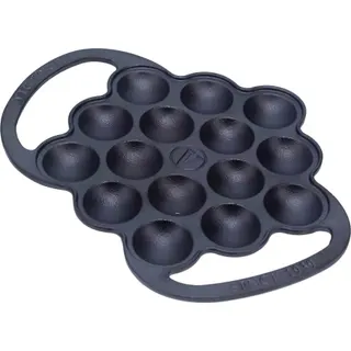 Poêle VICTORIA COOKWARE Poffertjes Fonte Assaisonnée 15 Cavités
