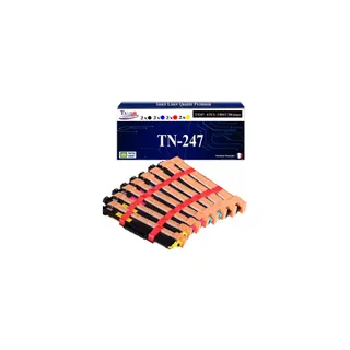 Cartouche d'encre T3AZUR Pour Brother DCP-L3510 HL-L3210 (x8)