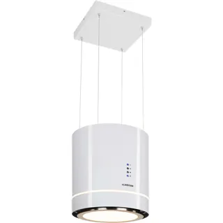 Hotte décorative îlot KLARSTEIN Tron Ambience îlot Ø 38cm 540m³/h blanc