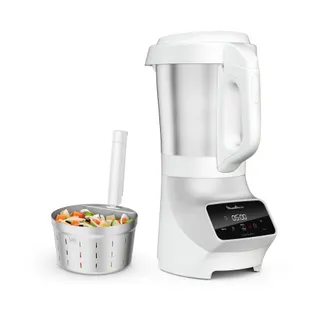 Blender chauffant MOULINEX SOUP et  PLUS LM926B00 BLANC 2L + bol vapeur