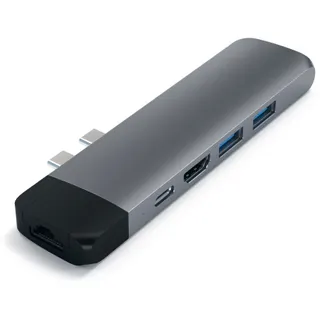 Hub SATECHI USB-C Pro + Ethernet/4K Hdmi gris