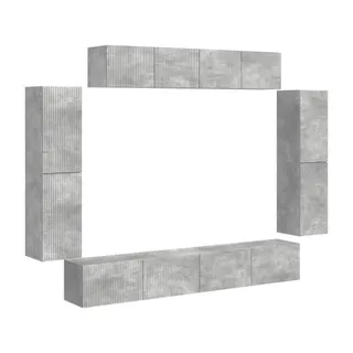 Meuble TV HELLOSHOP26 Meuble TV mural moderne modulable 98 x 3