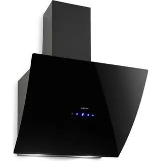 Hotte décorative murale inclinée KLARSTEIN Annabelle 60cm 595m³/h tactile noir