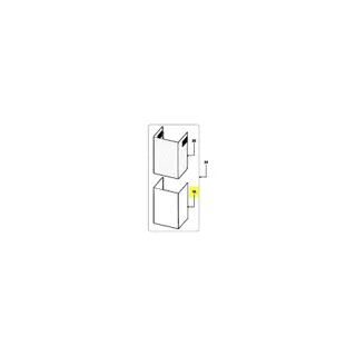 Conduit ARISTON cheminee inferieure inox