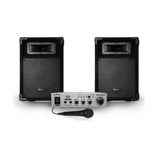 Karaoké IBIZA 2 enceintes PA 2x180W+Ampli100W+MIC