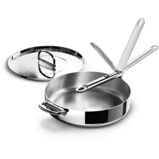 Sauteuse JOSEPH JOSEPH Space 28cm avec couvercle et poignée ret