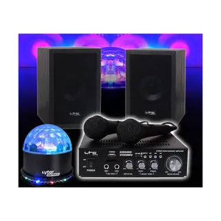 Jeu de lumières IBIZA Pack Karaoké enfant 2x50W STAR2MKII + SU