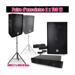 Pack sono BM SONIC BMS15-AMP1000MKII-PIEDS