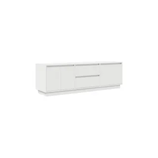 Meuble TV HELLOSHOP26 Meuble TV avec rangement pratique et lum