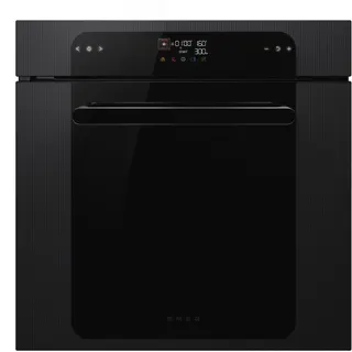 Four micro onde combiné SMEG SO6202M2B - Combiné micro-ondes - Hydrolyse - Porte froide - Rails télescopiques