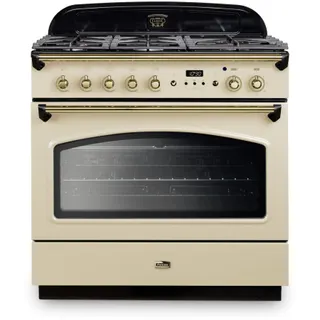 Piano de cuisson gaz FALCON CLASSIC FX  TAB GAZ 90 CMCREME LAITON