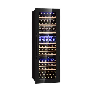 Cave à vin polyvalente KLARSTEIN Vinsider 89 Built-In 5-18°C Bois