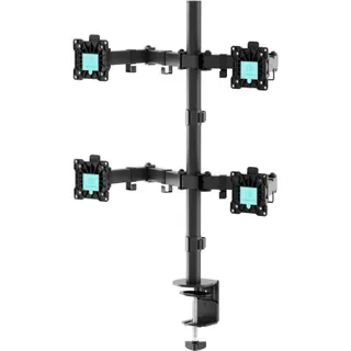 Support écran PC ONKRON 4 Moniteurs 13–32, 8 kg, D421E-B Noir