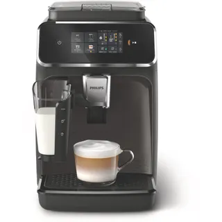 Expresso Broyeur PHILIPS EP2334/10 cafetière à grain LatteGo série 2300, 4 boissons, SilentBrew, Noir