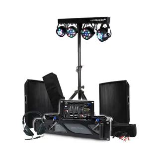 Pack sono BM SONIC Sono 1600W de Mixage,4 Lumières