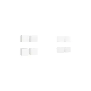 Meuble TV HELLOSHOP26 Lot de 8 meubles tv muraux design tendan