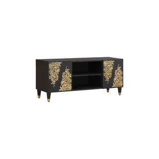 Meuble TV HELLOSHOP26 Meuble TV moderne avec rangement 105 x 3