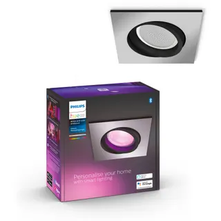 Spot PHILIPS HUE W&C CENTURA encastré 5.7W carré Alu