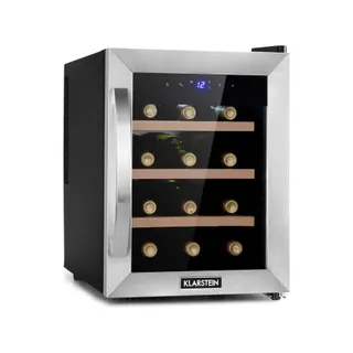 Cave à vin de service KLARSTEIN Reserva 12 Uno - Inox