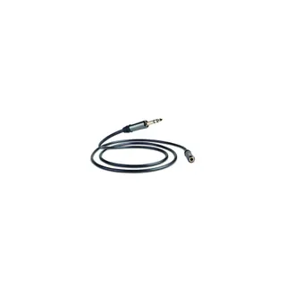 Rallonge Jack QED 1M50 Rallonge Casque 6.3mm M/F Graphit