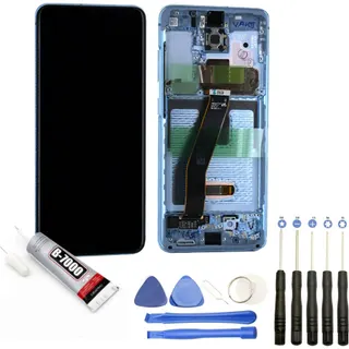 Ecran téléphone VISIODIRECT Vitre+Ecran LCD pour Samsung Galaxy S20