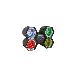 Jeu de lumières KOMELEC modulateur chenillard 4 spots LED