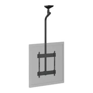 Support plafond TV KIMEX 1 TV portrait 65- 75'', Haut 225cm, noir