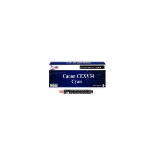 Toner T3AZUR compatible avec Canon CEXV34 Cyan