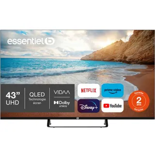TV QLED ESSENTIELB 43QLED306 (2024) 43" (109 cm) 4K - Smart TV