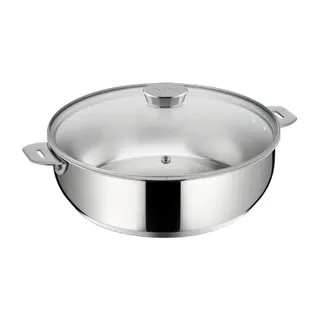 Sauteuse LAGOSTINA Salvaspazio 26 cm couvercle verre
