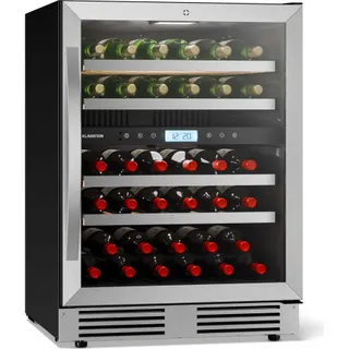 Cave à vin polyvalente KLARSTEIN VeroSteel 2 zones 129L 43 bt 60 cm Inox
