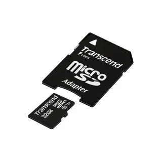 Carte Micro SD TRANSCEND 32Go microSDHC U1 + adaptateur