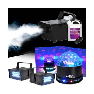 Jeu de lumières LYTOR Machine à fumée 400W + Liquide +  SUNMAG