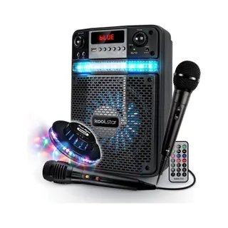 Enceinte sono KOOL.STAR BROZY08-MIC-OVNI, Karaoké 2 MICROPHONES