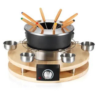 Fondue KITCHEN CHEF 8 personnes base en bois