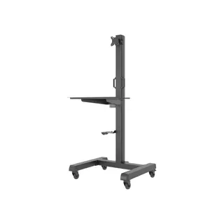 Pied TV KIMEX Chariot mobile pour 1 écran 15"-32"